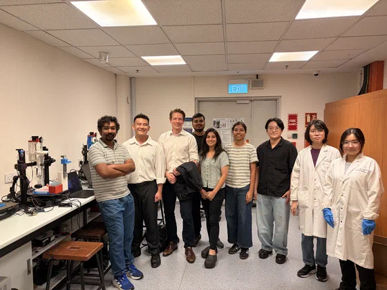 Lab visit with collaborators