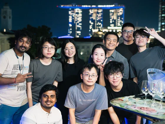 NGineers in front of Marina Bay Sands